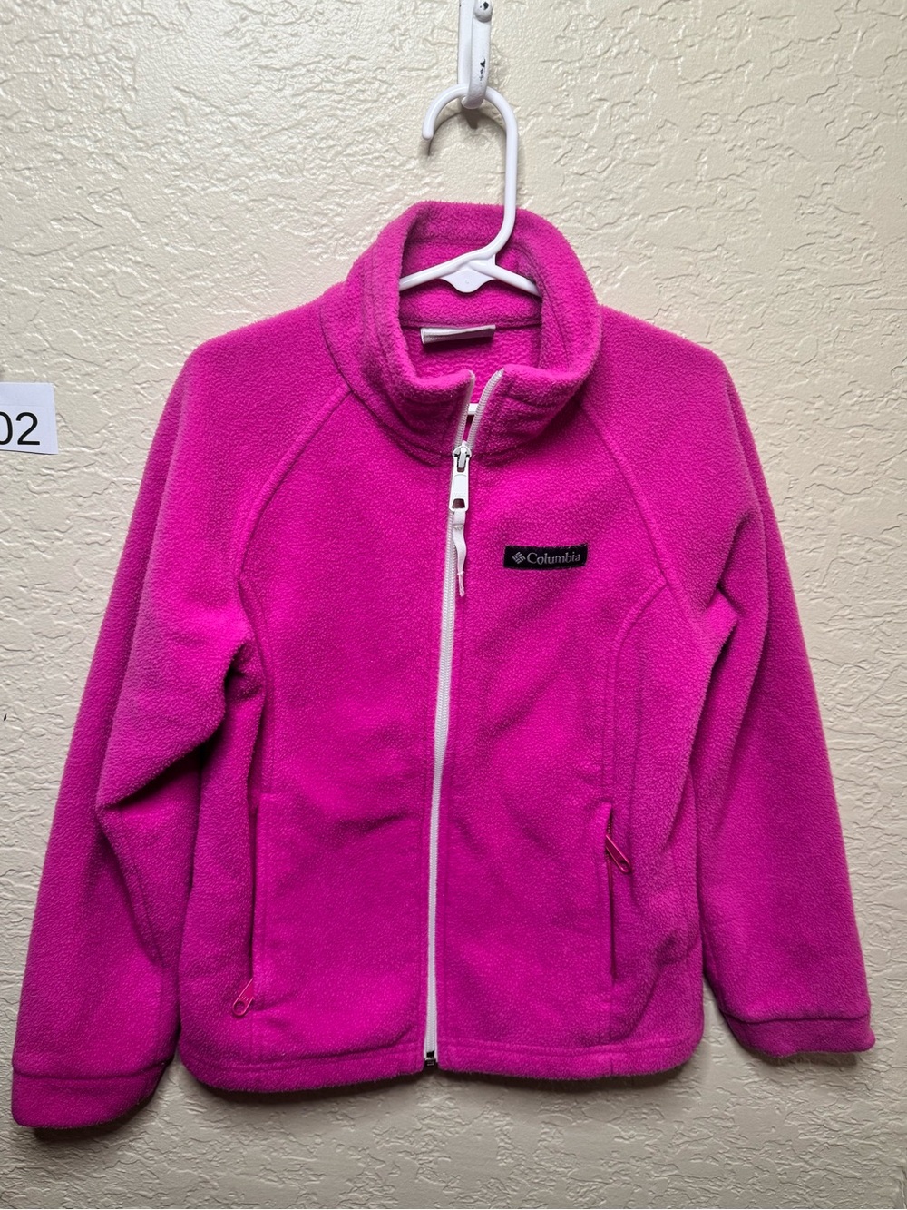 Columbia Kids Bright Pink Full-Zip Fleece Jacket